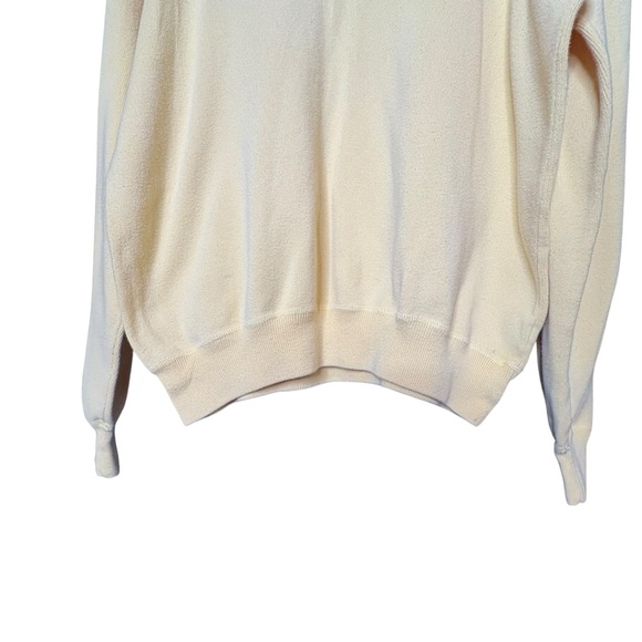 Polo by Ralph Lauren 100% Yellow Cotton Long Sleeve Crew Neck Sweater L - Picture 4 of 10